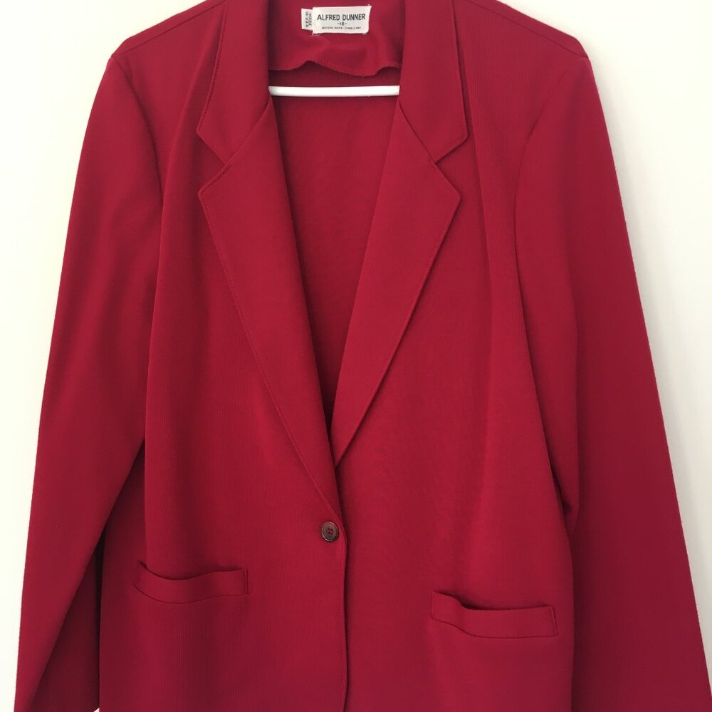 Alfred Dunner  Red Blazer Sz. 18 Women's  Blazer